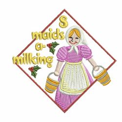 12 Days Of Christmas 3 08 machine embroidery designs