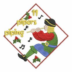 12 Days Of Christmas 3 11 machine embroidery designs