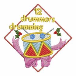 12 Days Of Christmas 3 12 machine embroidery designs