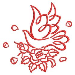 Redwork Doves 01(Md) machine embroidery designs