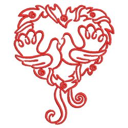 Redwork Doves 10(Sm) machine embroidery designs