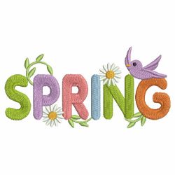 Spring machine embroidery designs