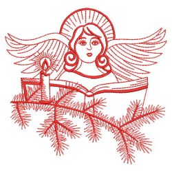 Redwork Angels(Md) machine embroidery designs