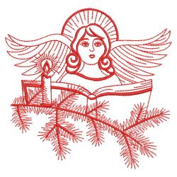 Redwork Angels 01(Md) machine embroidery designs