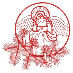 Redwork Angels 04(Lg) machine embroidery designs