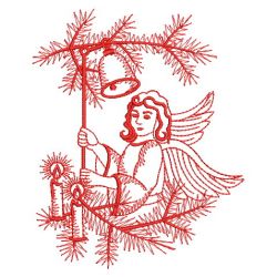 Redwork Angels 05(Md) machine embroidery designs