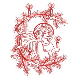 Redwork Angels 06(Lg) machine embroidery designs