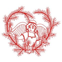 Redwork Angels 09(Lg) machine embroidery designs