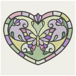 Stained Glass Butterfly machine embroidery designs