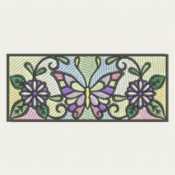 Stained Glass Butterfly 04 machine embroidery designs
