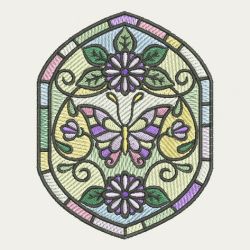 Stained Glass Butterfly 10 machine embroidery designs