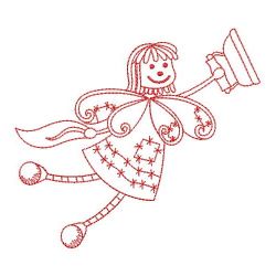 Redwork Sewing Fairy 08(Sm) machine embroidery designs