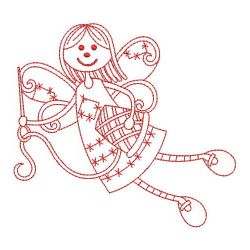 Redwork Sewing Fairy 09(Sm) machine embroidery designs