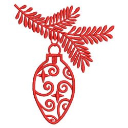 Redwork Dazzling Christmas 08(Lg) machine embroidery designs