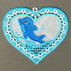 FSL Dolphin Ornament 02 machine embroidery designs