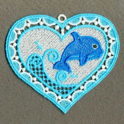 FSL Dolphin Ornament 04 machine embroidery designs