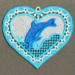 FSL Dolphin Ornament 08 machine embroidery designs
