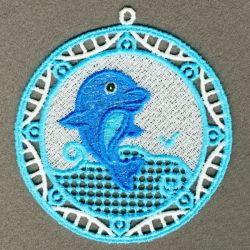 FSL Dolphin Ornament 09 machine embroidery designs