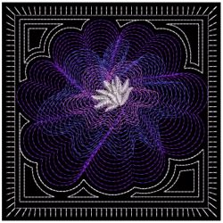 Rippled Flowers 07(Lg) machine embroidery designs
