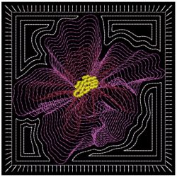 Rippled Flowers 09(Lg) machine embroidery designs