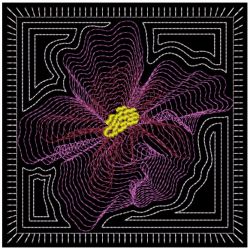 Rippled Flowers 09(Lg) machine embroidery designs