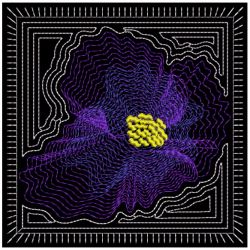 Rippled Flowers 10(Lg) machine embroidery designs
