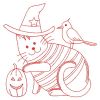 Redwork Halloween Kitty 06(Md)