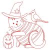 Redwork Halloween Kitty 06(Md)