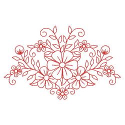 Redwork Elegance Quilt 03(Sm) machine embroidery designs