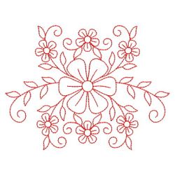 Redwork Elegance Quilt 04(Lg) machine embroidery designs