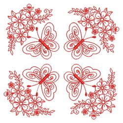 Redwork Elegance Quilt 06(Lg) machine embroidery designs