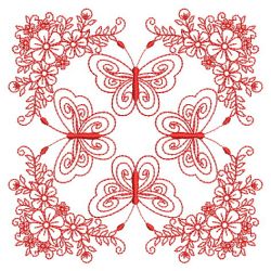 Redwork Elegance Quilt 08(Sm) machine embroidery designs