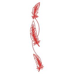 Redwork Indian Feather 04(Sm)