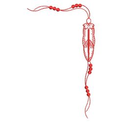 Redwork Indian Feather 11(Md) machine embroidery designs