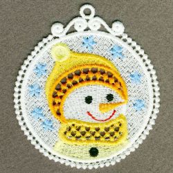 FSL Snowman Ornament machine embroidery designs