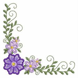 Heirloom Purple Flower 03 machine embroidery designs