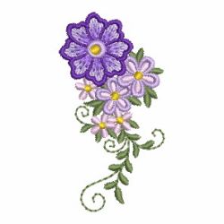 Heirloom Purple Flower 04 machine embroidery designs