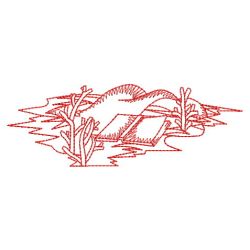 Redwork Summer Beach 09(Lg) machine embroidery designs