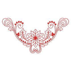 Redwork Heirloom Poinsettia 04(Md)