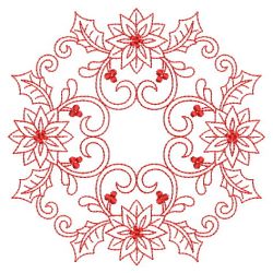 Redwork Heirloom Poinsettia 08(Md)