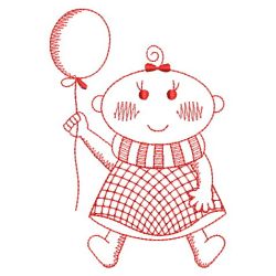 Redwork Cute Baby 02(Lg) machine embroidery designs