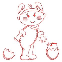 Redwork Cute Baby 04(Md) machine embroidery designs