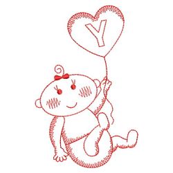 Redwork Cute Baby 10(Lg) machine embroidery designs