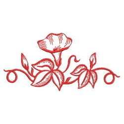 Redwork Morning Glory 2 03(Md) machine embroidery designs