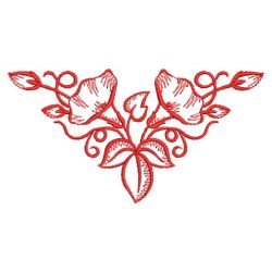Redwork Morning Glory 2 10(Md) machine embroidery designs