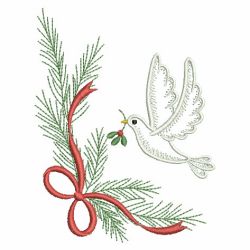 Vintage Christmas Doves 02(Sm) machine embroidery designs