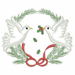 Vintage Christmas Doves 03(Lg) machine embroidery designs