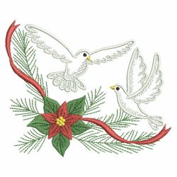 Vintage Christmas Doves 07(Sm) machine embroidery designs