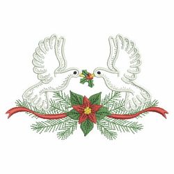 Vintage Christmas Doves 10(Lg) machine embroidery designs