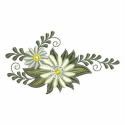 Heirloom White Flowers 01 machine embroidery designs
